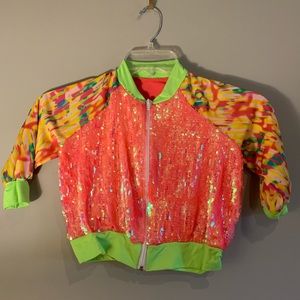 SOLD Balera Sequin Neon /Miami Hip Hop Costume